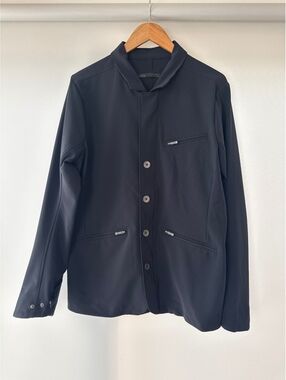 QOR Men’s Softshell Blazer Jacket Medium Black.